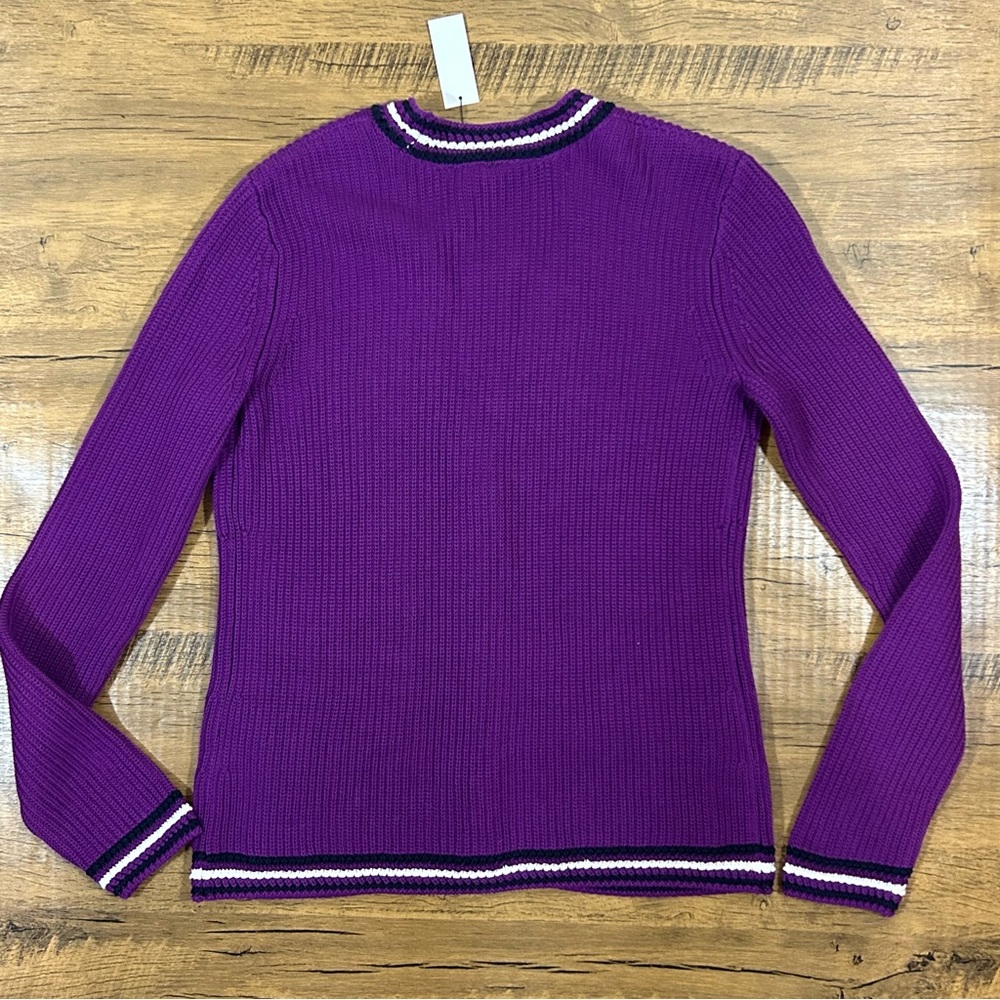 Talbots V-NECK CARDIGAN - TEXTURE
STRIPE - Picture 16 of 16